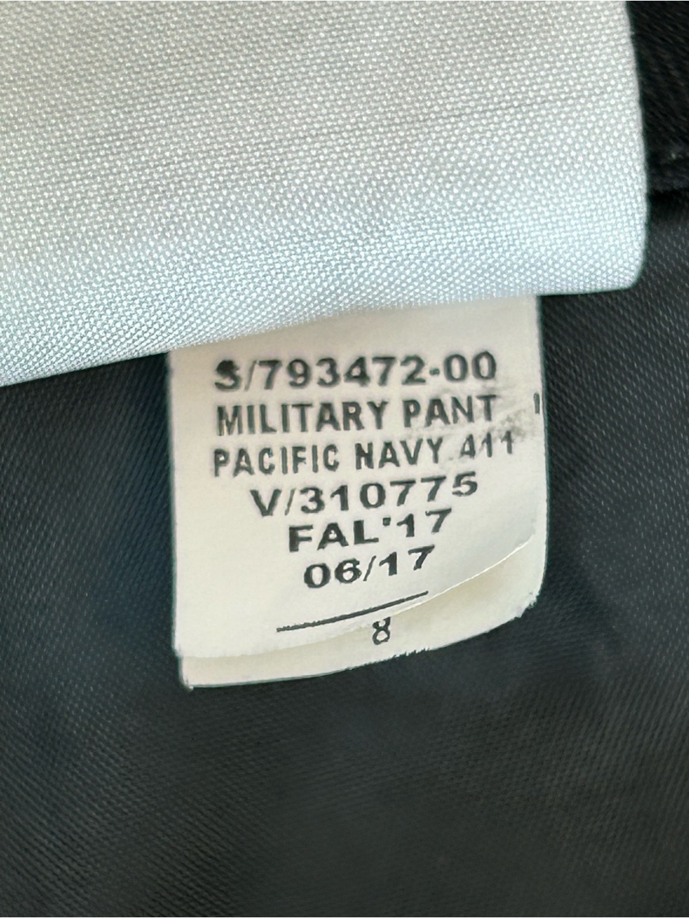 Banana Republic slate blue military pants button detail Sz 8 - Picture 11 of 11